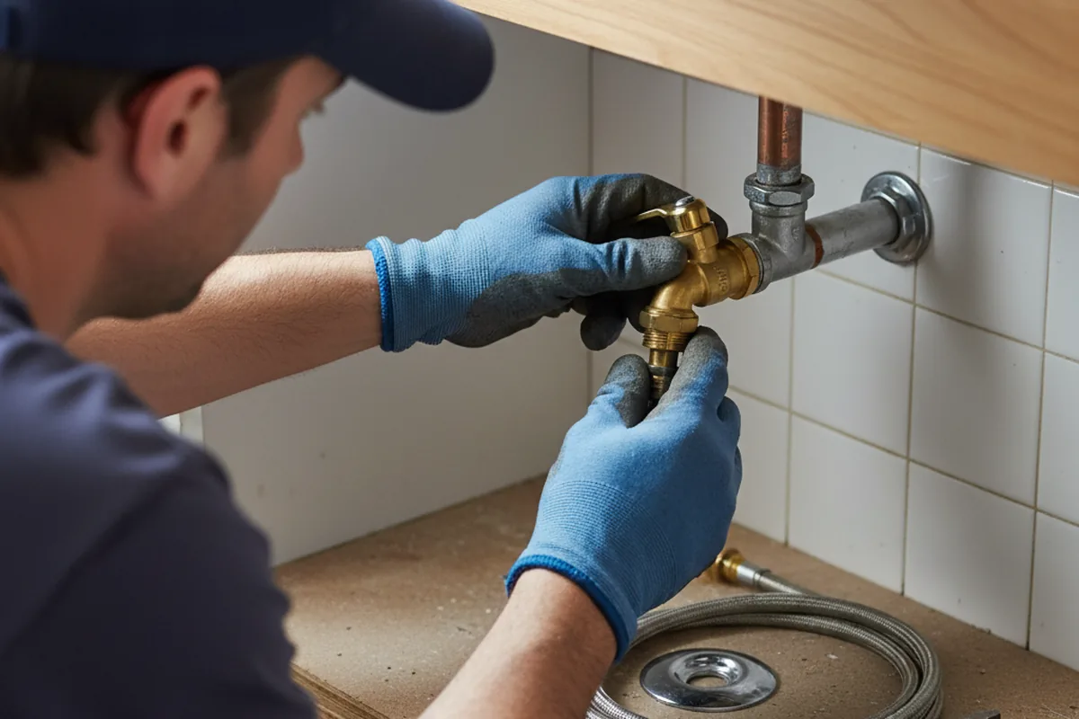 Shutoff valve and fitting work during Faucet and Fixture Repair in Kailua Kona
